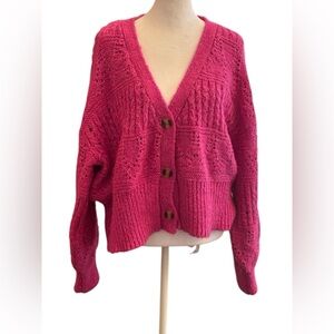 New Haptics Women's Pink Knit Sweater